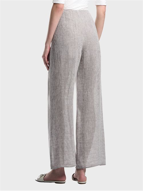 Wide-leg linen gauze trousers EMPORIO ARMANI | EW004373TE19538U8157